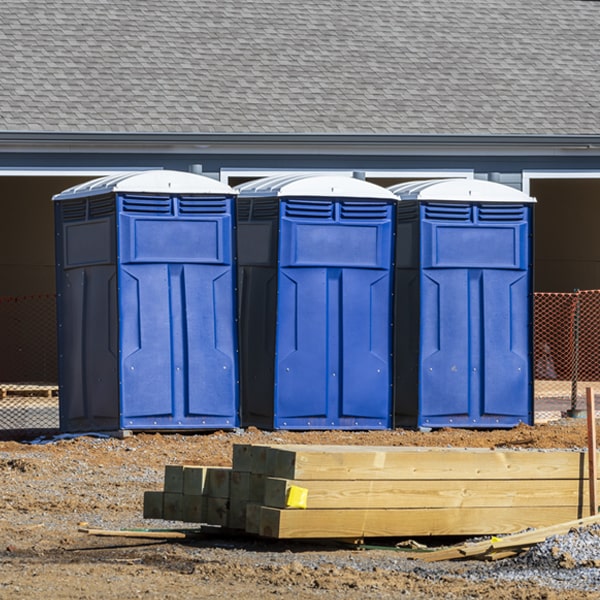 are there any restrictions on where i can place the porta potties during my rental period in Wainwright